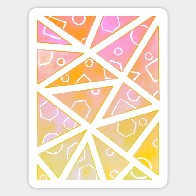 Sunset triangles Magnet by Home Cyn Home 